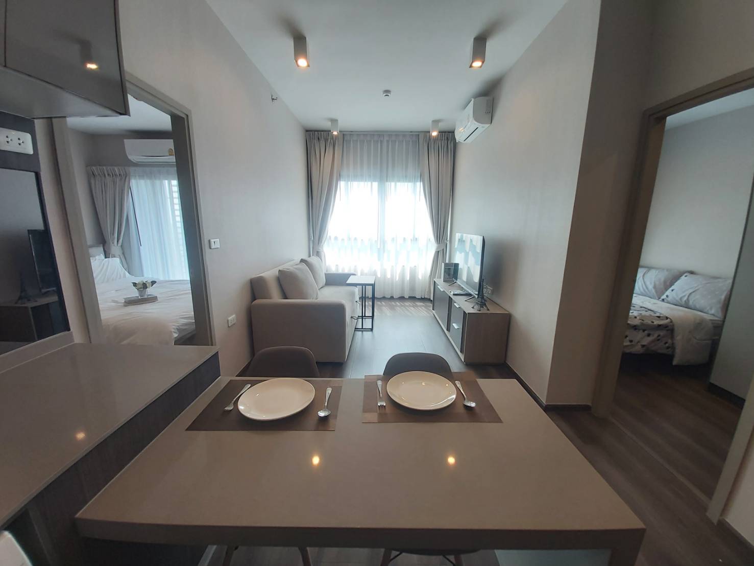 2-Bed Condo near BTS/MRT at Ideo Rama 9 - Asoke 7